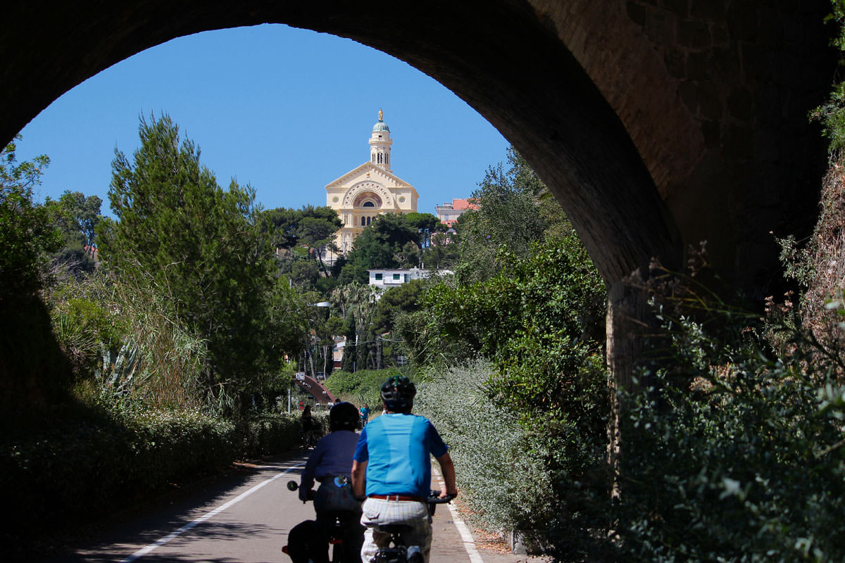 pista ciclabile bussana di Sanremo