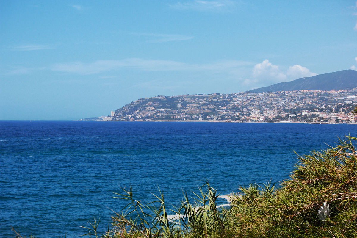 Panorama sulla pista ciclabile Sanremo